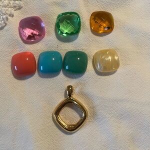 Joan Rivers Vintage Interchangeable Gold Tone Pendant